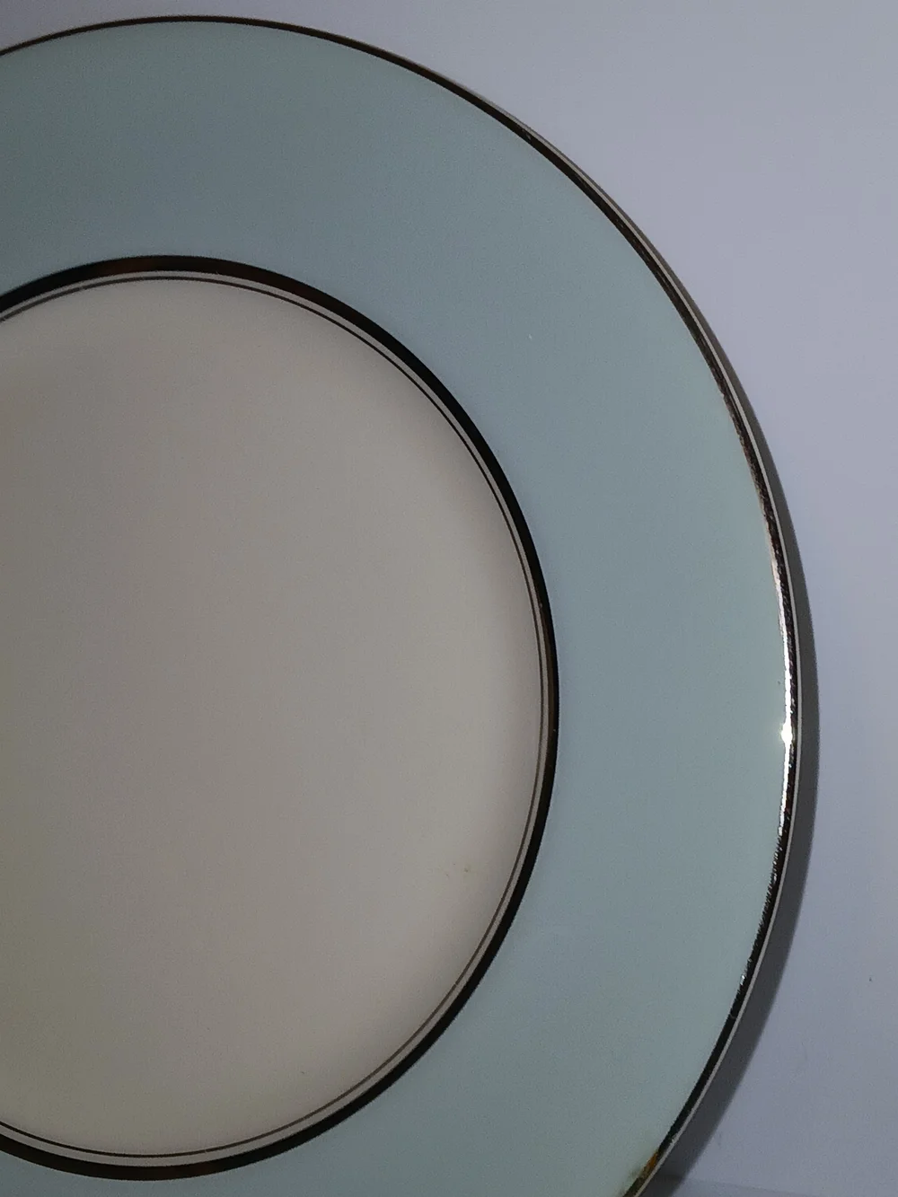 Vintage Castleton China USA Tiffany Blue  Tea Cup, Saucer & Salad Plate Set